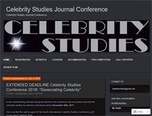 Tablet Screenshot of celebritystudiesconference.com